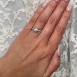 Diamond Adelaide Ring 18KW Open Hand
