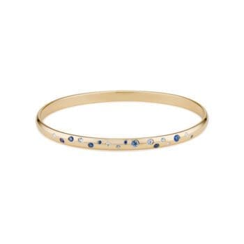 Sapphire and Diamond Galaxy Bangle