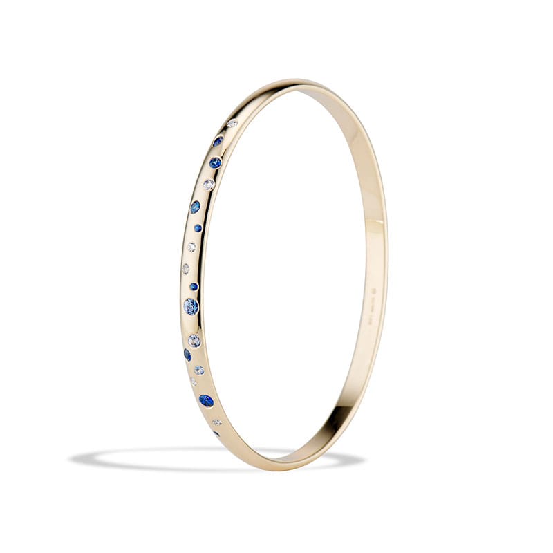 Sapphire and Diamond Galaxy Bangle