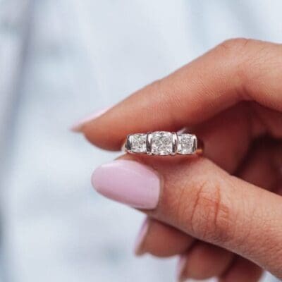 Ridge Engagement Ring
