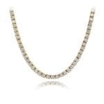 Diamond Tennis Necklace - Yellow Gold