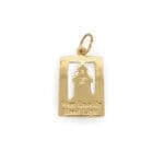 West Quoddy Back Lighthouse Charm 14KY