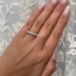 Five Diamond Band in Yellow Gold