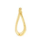 Oval Double hoop TM000700-10 Single earring straight on