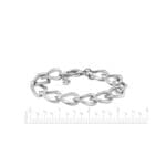 Oval Cable Link Bracelet over 14mm wide for a substantial look. SBE30EE