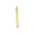 Twisted rope hoop earrings TM003922-6 Straight on