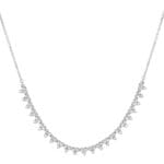 Radiant Trio Cluster Necklace