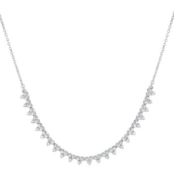 Radiant Trio Cluster Necklace