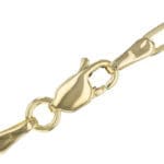 14K Yellow Gold Paperclip Chain – 2.4mm, 16"