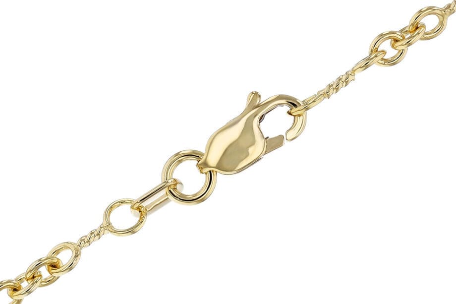 Mixed Link Chain Necklace - clasp view