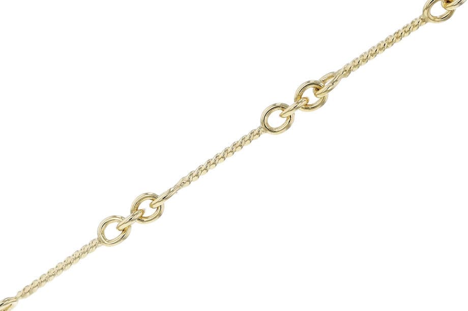 Mixed Link Chain Necklace - 14k yellow gold