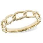 Interlocking Link Ring - 14k yellow gold