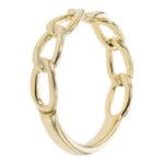 Interlocking Link Ring - 14k yellow gold