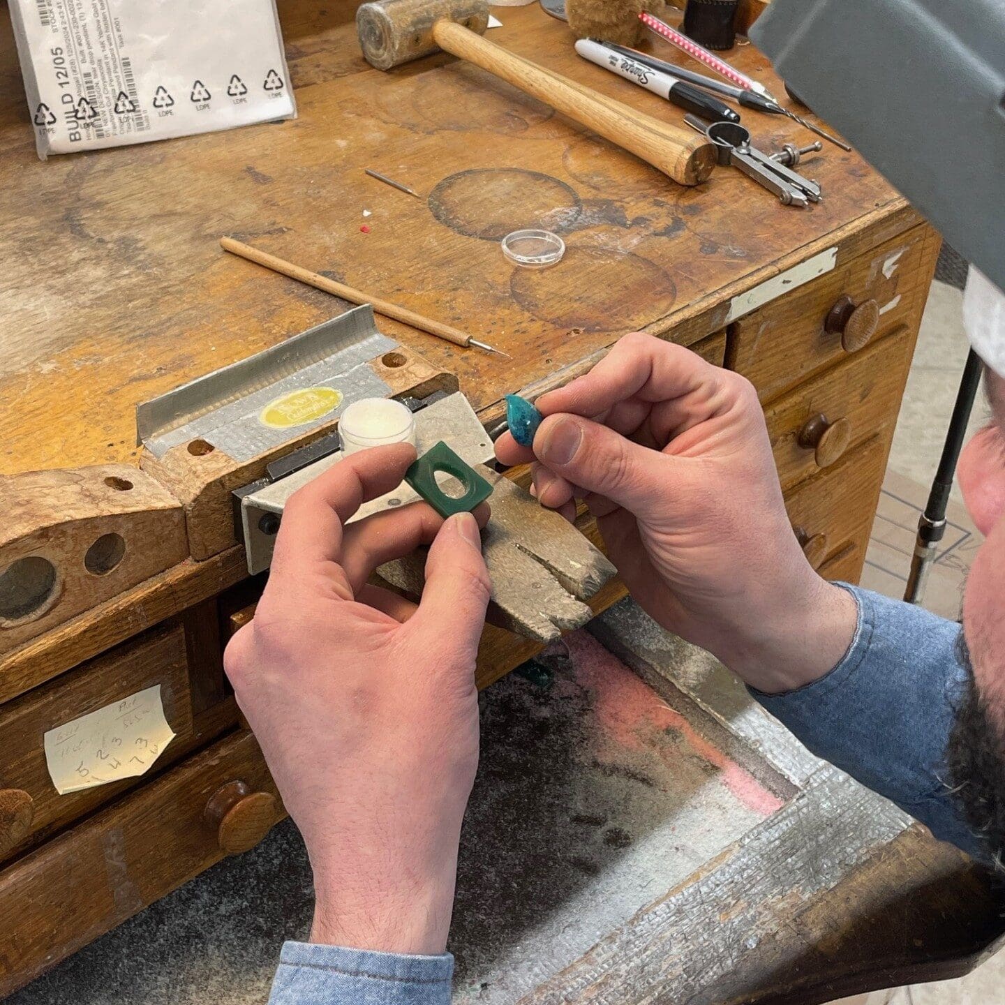 Custom Chrysacolla Pendant Custom Chrysacolla Pendant