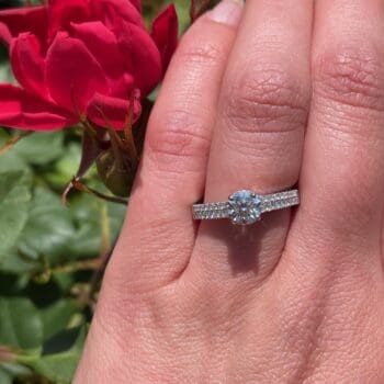 Double Row Pave' Diamond Ring 100-8