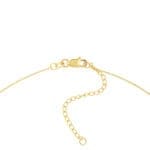 Petite Diamond Cross Necklace 14k yellow gold clasp and extender view