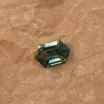Teal Sapphire Hexagon 270-1282 loose