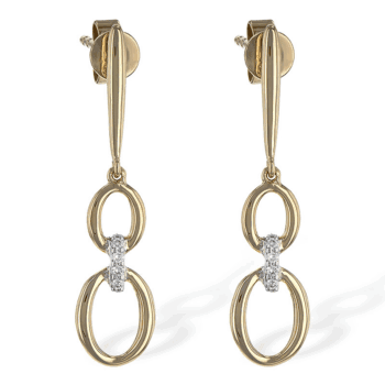 E1970 Oval Drop Earrings