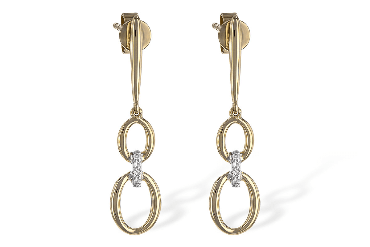 E1970 Oval Drop Earrings