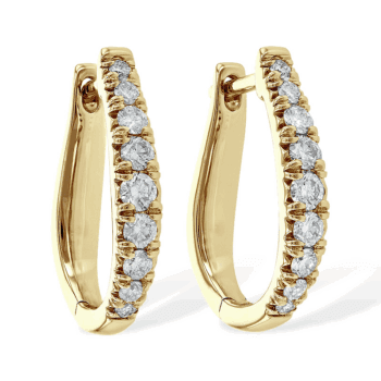 ER810 - 1-2 Diamond Huggie Hoops