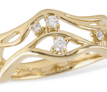 W2185 Freeform Diamond Ring
