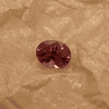 Oval cut pink Maine tourmaline gemstone, 1.75 carats