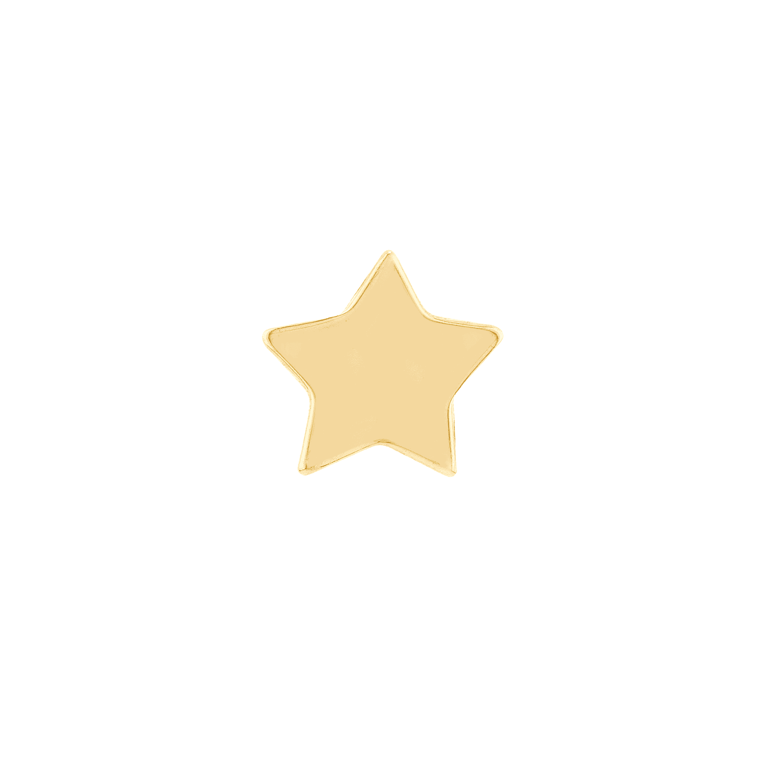 Pair of polished 14K yellow gold stud earrings