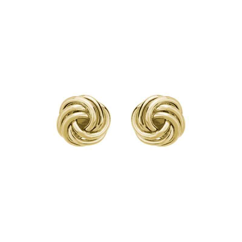 Pair of 14K yellow gold stud earrings