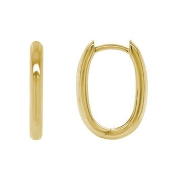 Medium hoop earrings crafted in 14K yellow gold