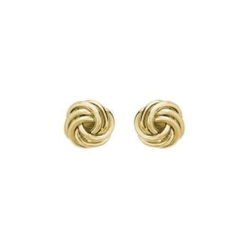 Pair of 14K yellow gold stud earrings