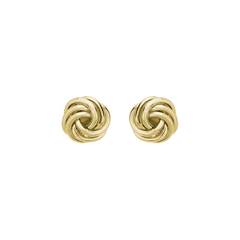 Pair of 14K yellow gold stud earrings