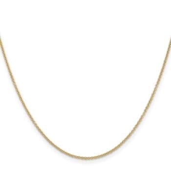 Cable Link Chain Necklace in 14K Yellow Gold, 18 Inch length