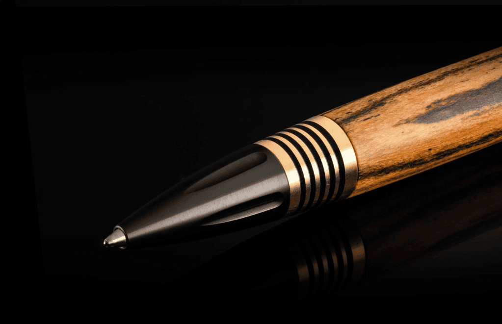 Rosewood Caribe 13 men's jewelry featuring rich rosewood and distinctive wood grain texture