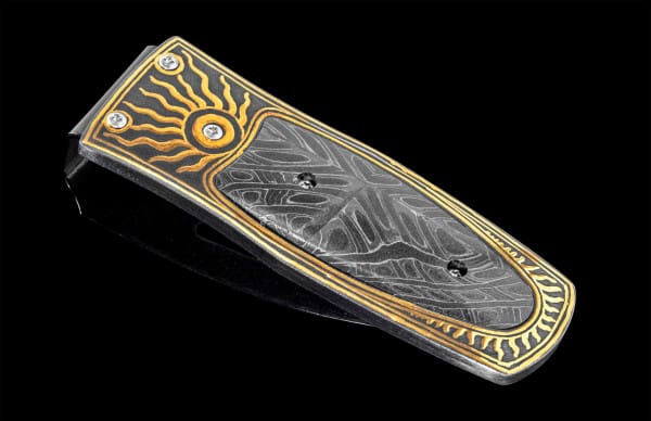Pharaoh Cloudy Money Clip, sleek metal men's accessory for currency