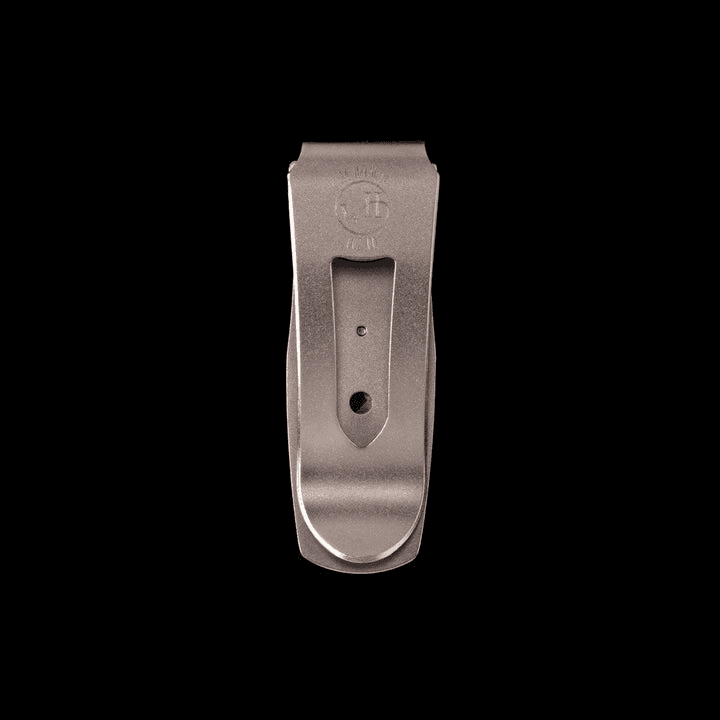 Pharaoh Red Stripe Money Clip featuring a bold red stripe on a sleek metal clip